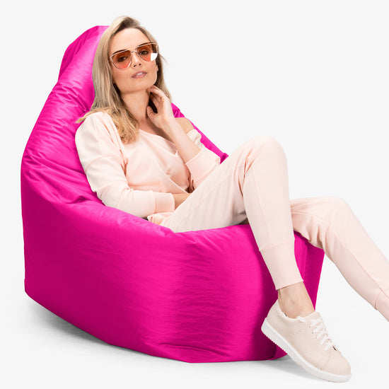 Puff Gigante Cama XXL - SmartCanvas™ Rosa Ciruela 06