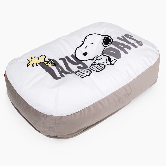 Charlie Brown y Snoopy Cama Encorvada para Perros Mediana - Días Flojos 01