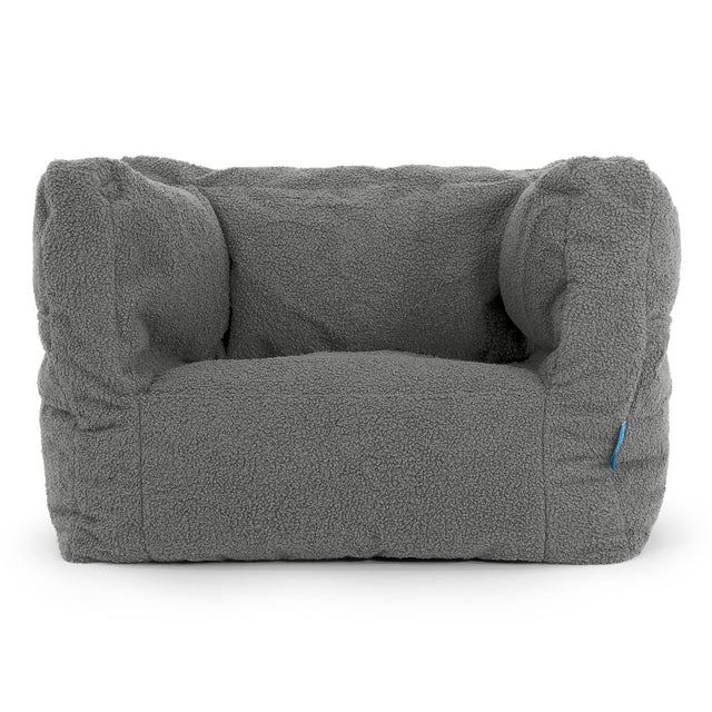 Puf Silla Alberto para Niños 1-5 años - Boucle Gris 01