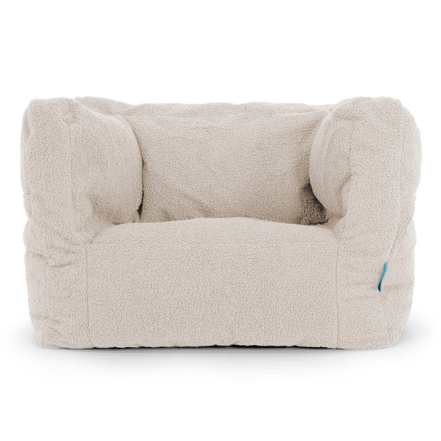 Puf Silla Alberto para Niños 1-5 años - Boucle Marfil 01