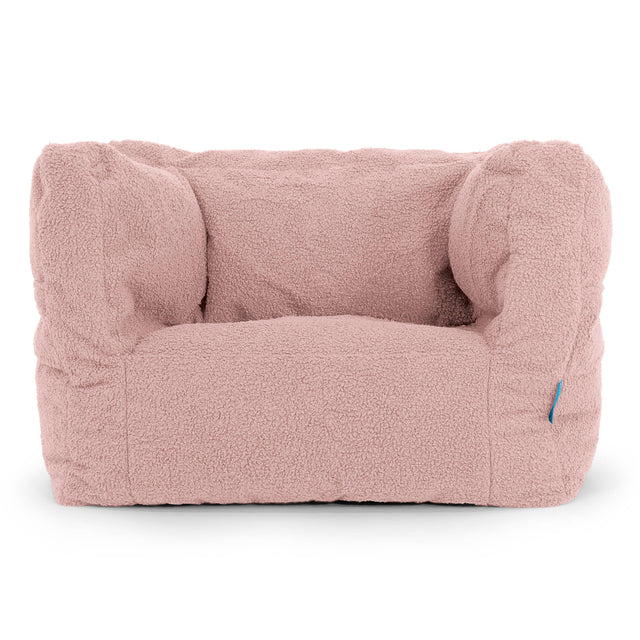 Puf Silla Alberto para Niños 1-5 años - Boucle Rosa 01