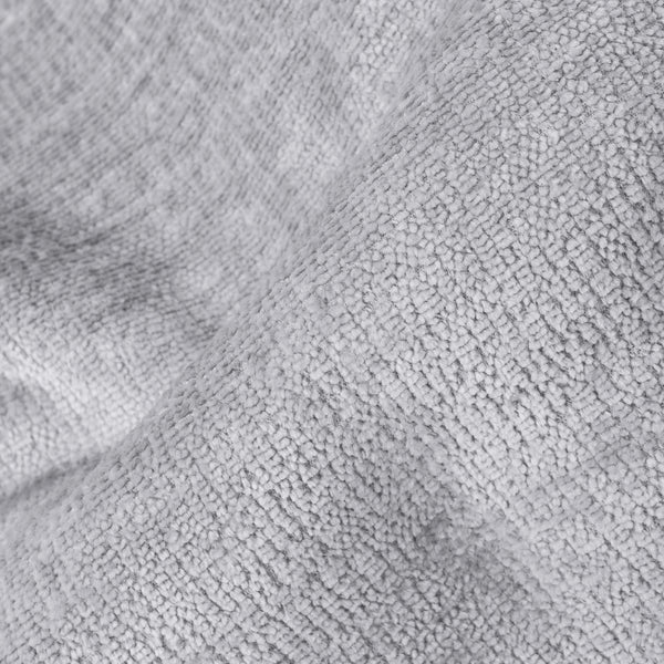 Reposapiés Gigante - Chenille Gris Fabric Close-up Image