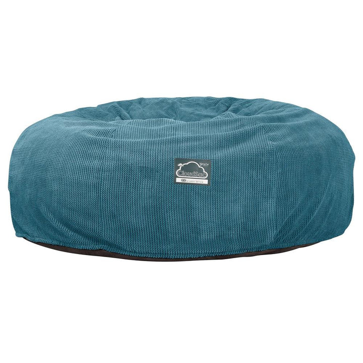 Lounge Pug, CloudSac 3000 XXL, Sofá Puf Viscoelástico King Sized, Pompón Egeo Azul