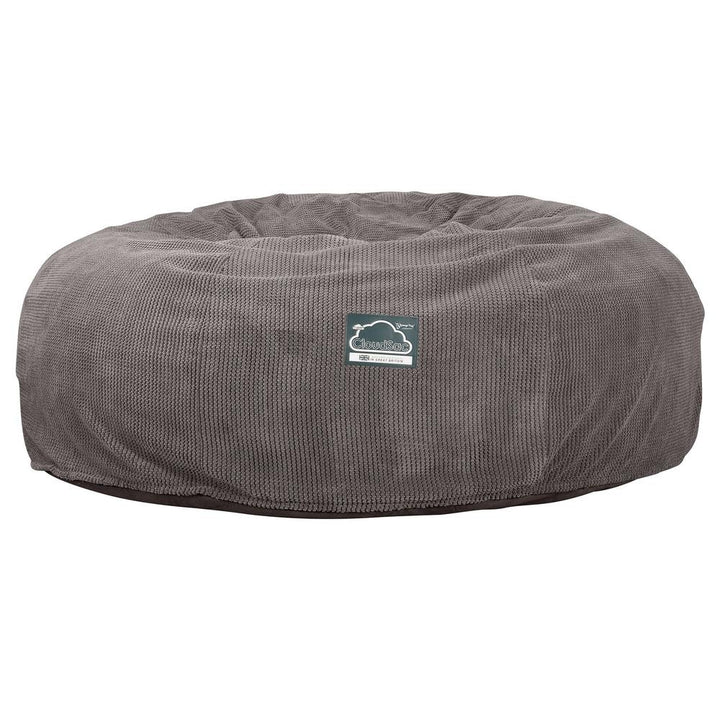 Lounge Pug, CloudSac 3000 XXL, Sofá Puf Viscoelástico King Sized, Pompón Carbón Gris