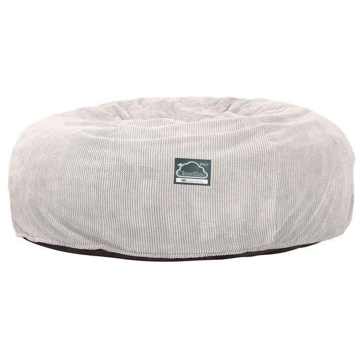 Lounge Pug, CloudSac 3000 XXL, Sofá Puf Viscoelástico King Sized, Pompón Crema