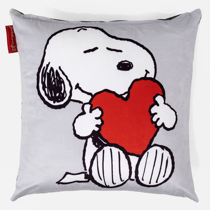 Charlie Brown y Snoopy Fundas de Cojín 47 x 47cm - Corazón 01