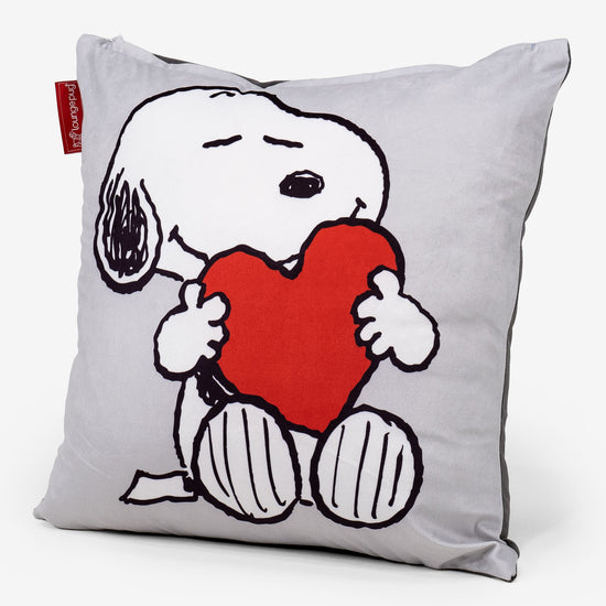 Charlie Brown y Snoopy Fundas de Cojín 47 x 47cm - Corazón 03