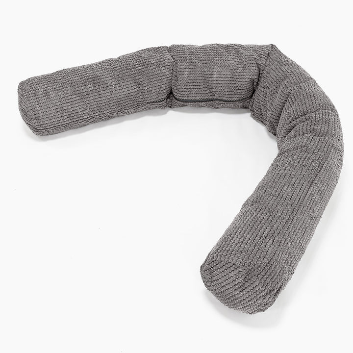 Almohada Gigante para Sofás XL - Pompón Carbón Gris 01