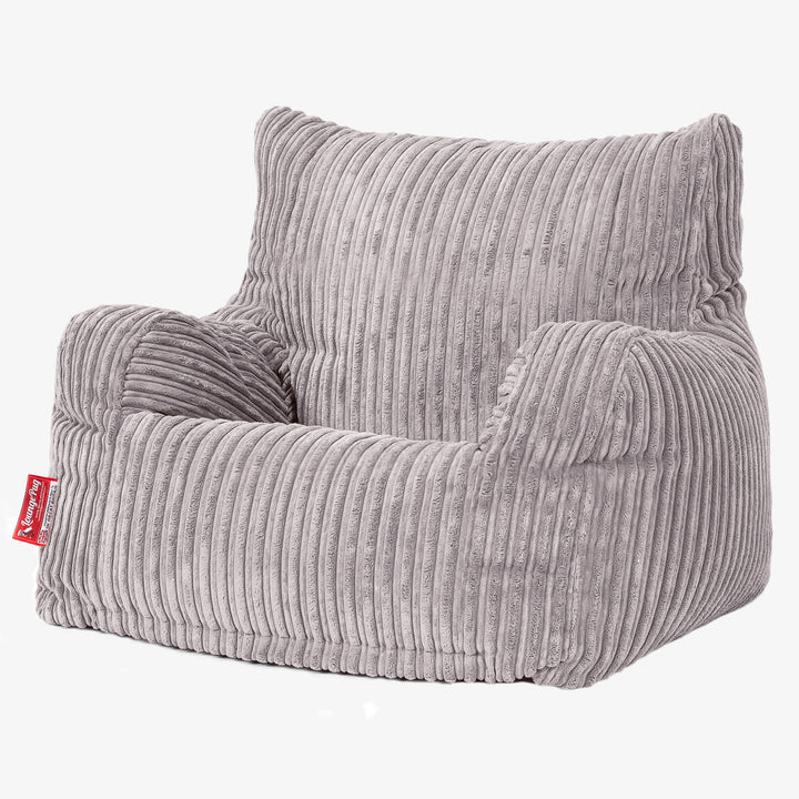 Sillón Puf Teens 6-14 años - Pana Clásica Aluminio Plata 02