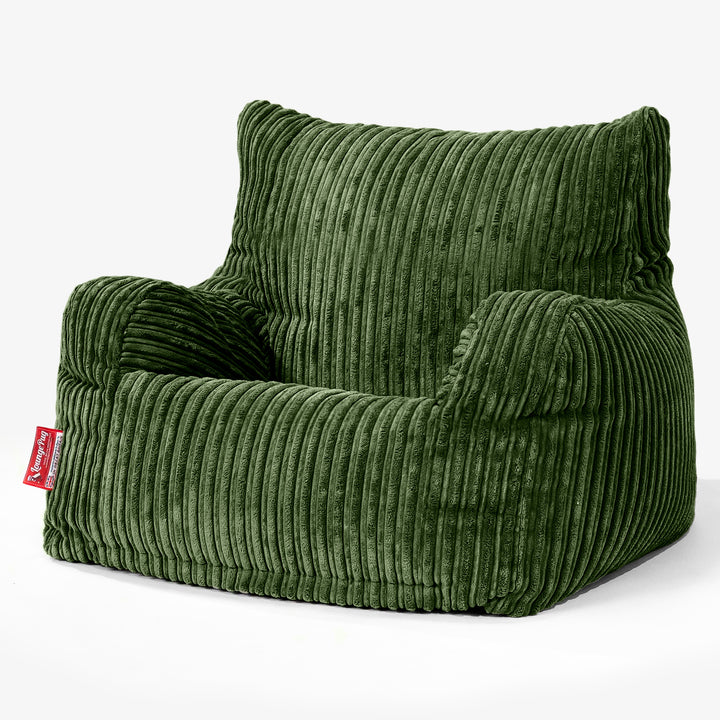 Sillón Puf Teens 6-14 años - Pana Clásica Bosque Verde 02