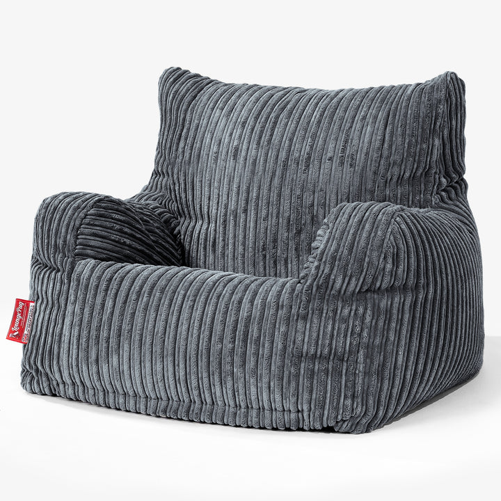 Sillón Puf Teens 6-14 años - Pana Clásica Pizarra Gris 02