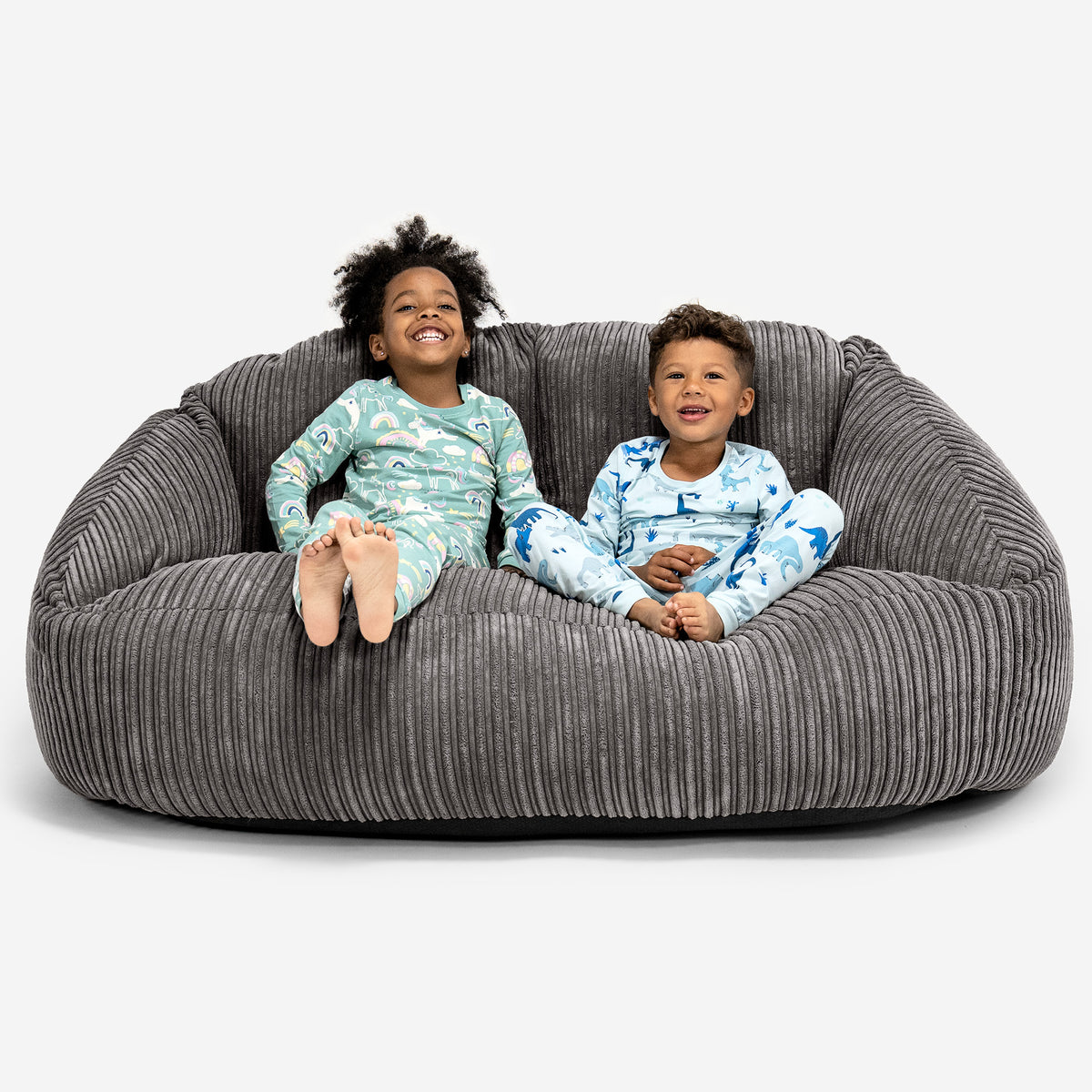 Lounge Pug®, Puff Sillón para niños, Pana Clásica - Bebé Azul– Big