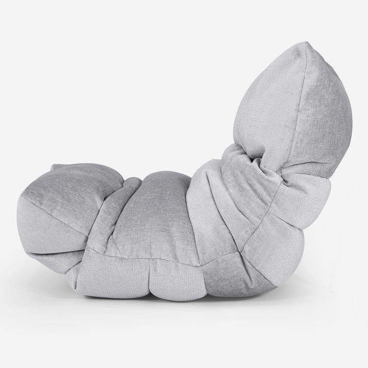 Puf Tumbona Eva - Chenille Gris 02