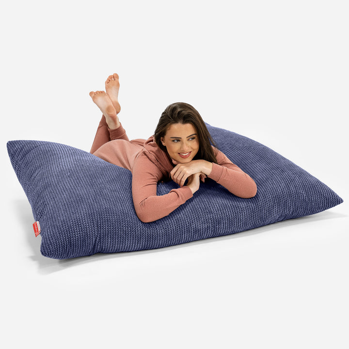 Puff Gigante Cama XL - Pompón Morado 03