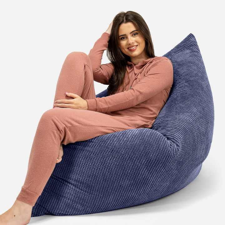 Puff Gigante Cama XL - Pompón Morado 04