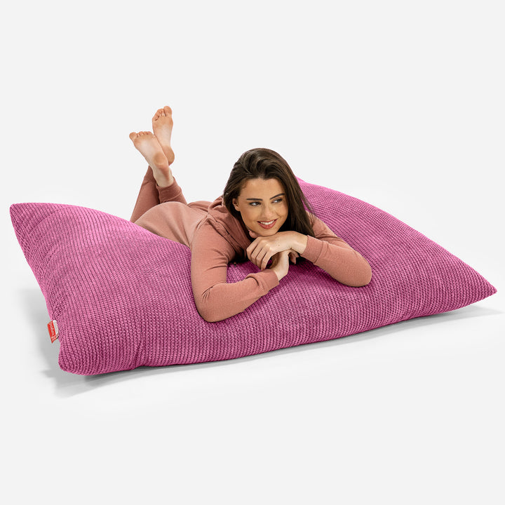 Puff Gigante Cama XL - Pompón Rosa 03