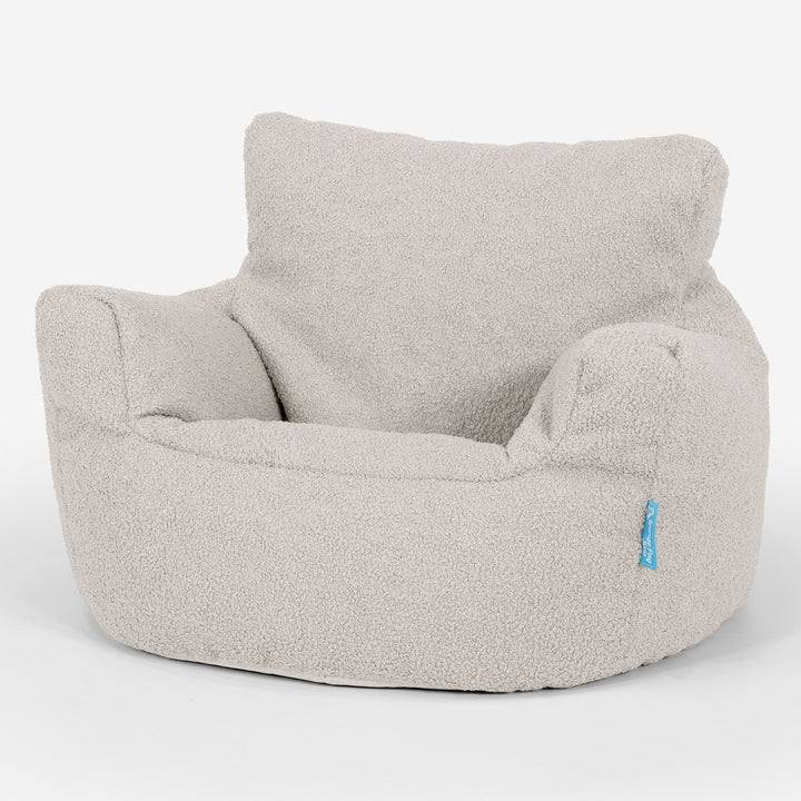 Puff Sillón para niños 1-3 años - Boucle Marfil 01