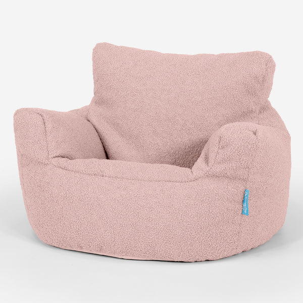 Puff Sillón para niños 1-3 años - Boucle Rosa 01