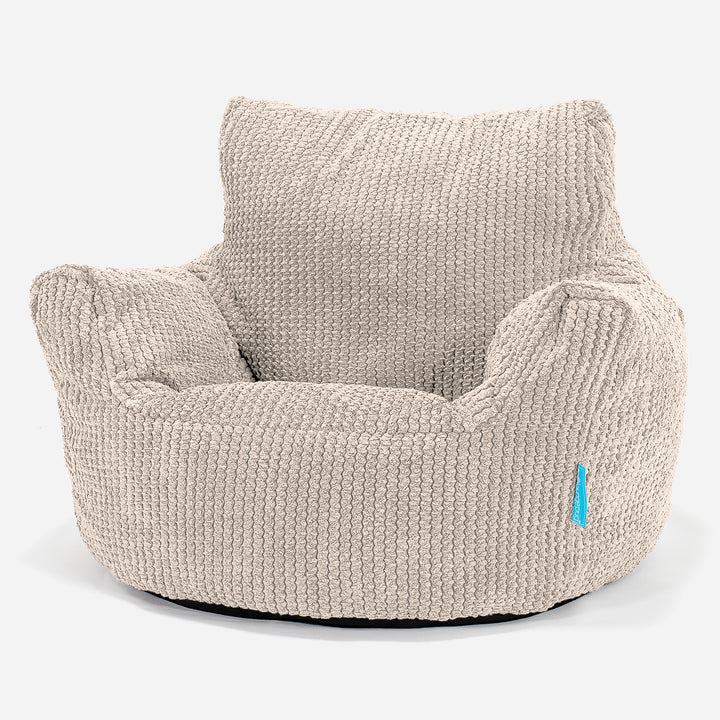 Puff Sillón para niños 1-3 años - Pompón Crema 01