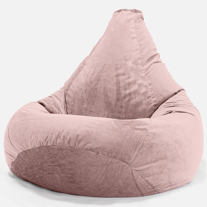 Silla De Juego Puf - Terciopelo Rosa 02