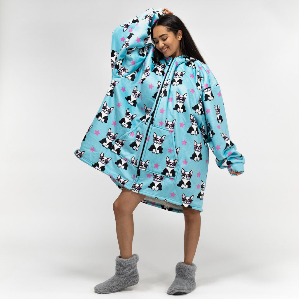  CUJUX Manta grande con capucha para mujer, sudadera con mangas,  pijama de felpa para mujer, manta con capucha (color 6, talla M) : Bebés